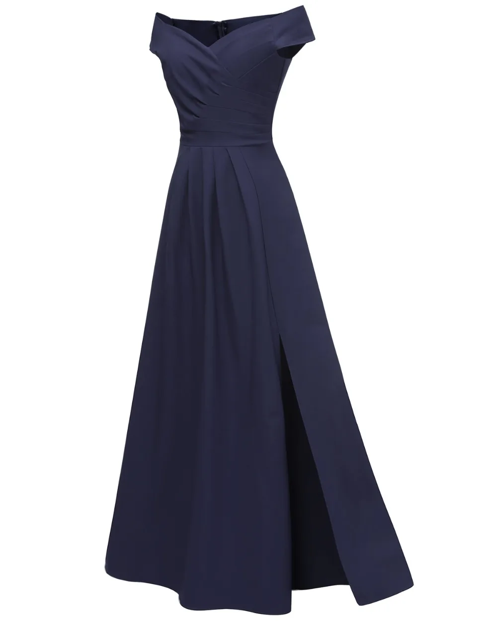 CD1682#Slim dark blue Boat Neck Bridesmaid Dresses Long burgundy bridal gown wedding party dress wholesale cheap women clothing