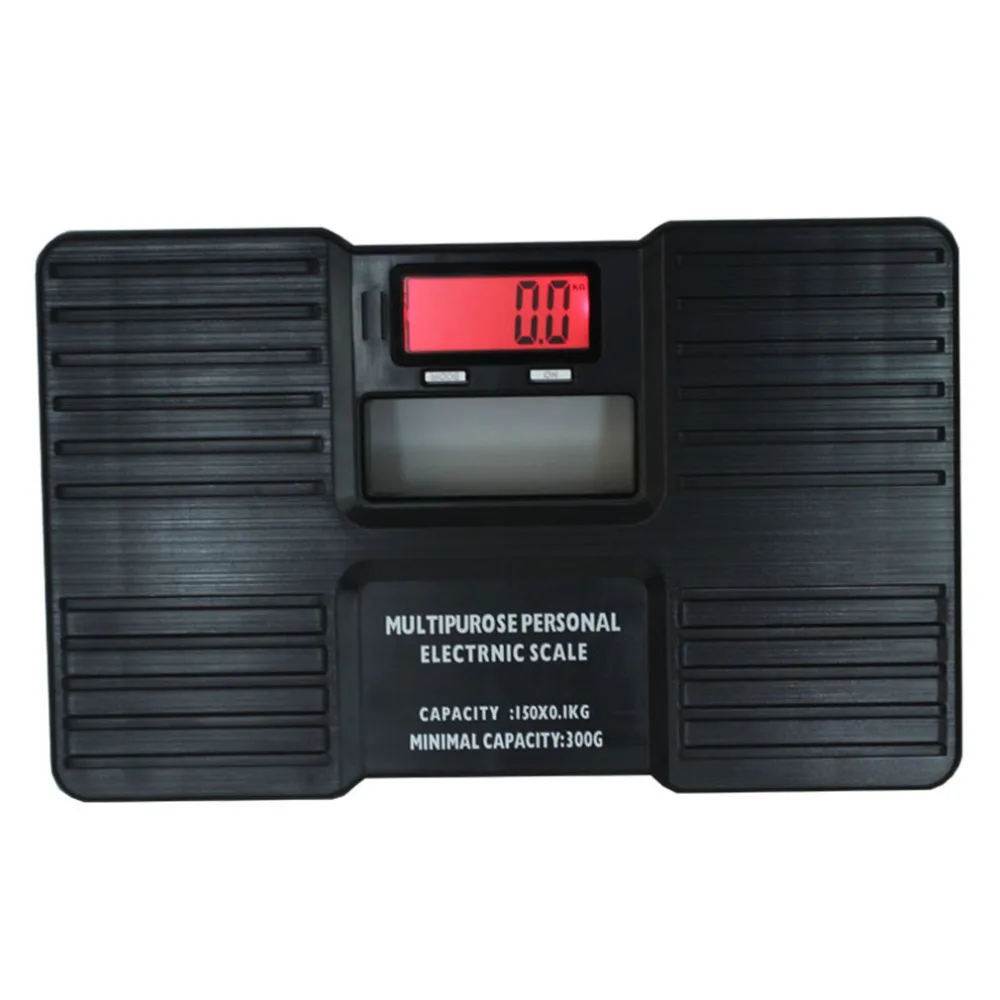 

Portable LCD Display Body Weight Scale Small Household Baggage Microelectronic Scale 150 kg Black