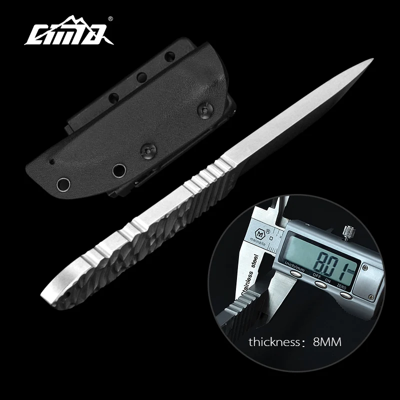 CIMA-G892 AUS-8 high hardness Diving Knife Full-Tang survival fixed blade hunting knife K Sheath,8mm thickness CIMA-G892 AUS-8 high hardness Diving Knife Full-Tang survival fixed blade hunting knife K Sheath,8mm thickness