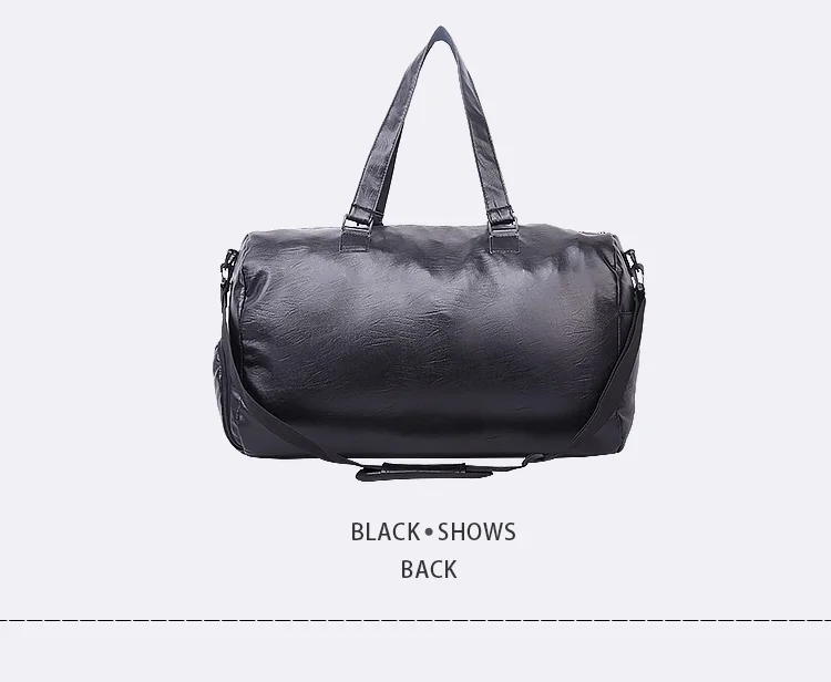 Wobag модная черная Водонепроницаемая Дорожная сумка из искусственной кожи для женщин большой емкости чемодан для мужчин