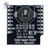 Protector de Datos con cabezales de pines para Arduino Raspberry Pi, conjunto de mini registrador de datos con Micro SD para WeMos D1, RTC DS1307 ► Foto 3/6