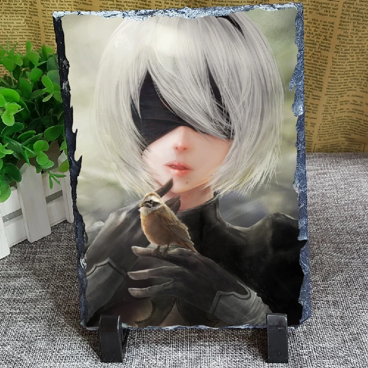 

NieR:Automata yorha no. 2 type b DIY Stone painting desk model action figure Creative model Collection Gift 28 sizes