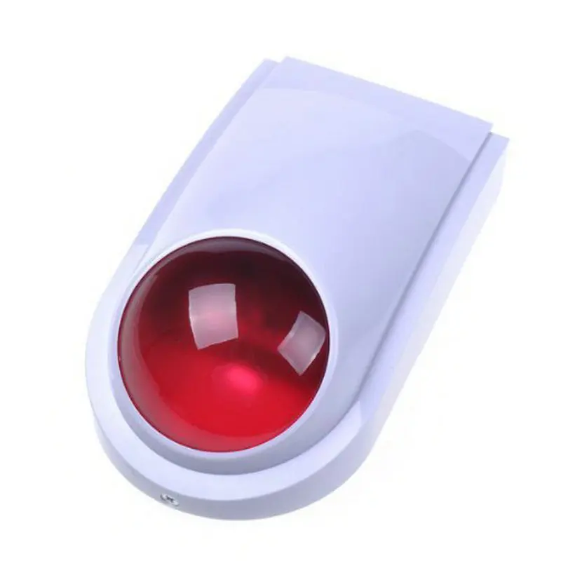Dummy Alarm Bell Box Red with LED Light 