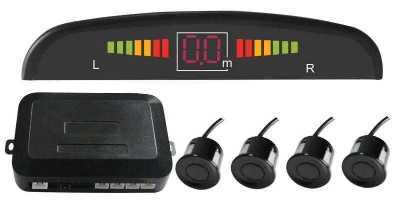 Prix pour Voiture LED Aide de Capteurs de Stationnement Inverse Alarme Radar Détecteur Système + Auto 4 Capteurs parking Sauvegarde rétroviseur Parktronic Noir Prix pour Voiture LED Aide de Capteurs de Stationnement Inverse Alarme Radar Détecteur Système + Auto 4 Capteurs parking Sauvegarde rétroviseur Parktronic Noir