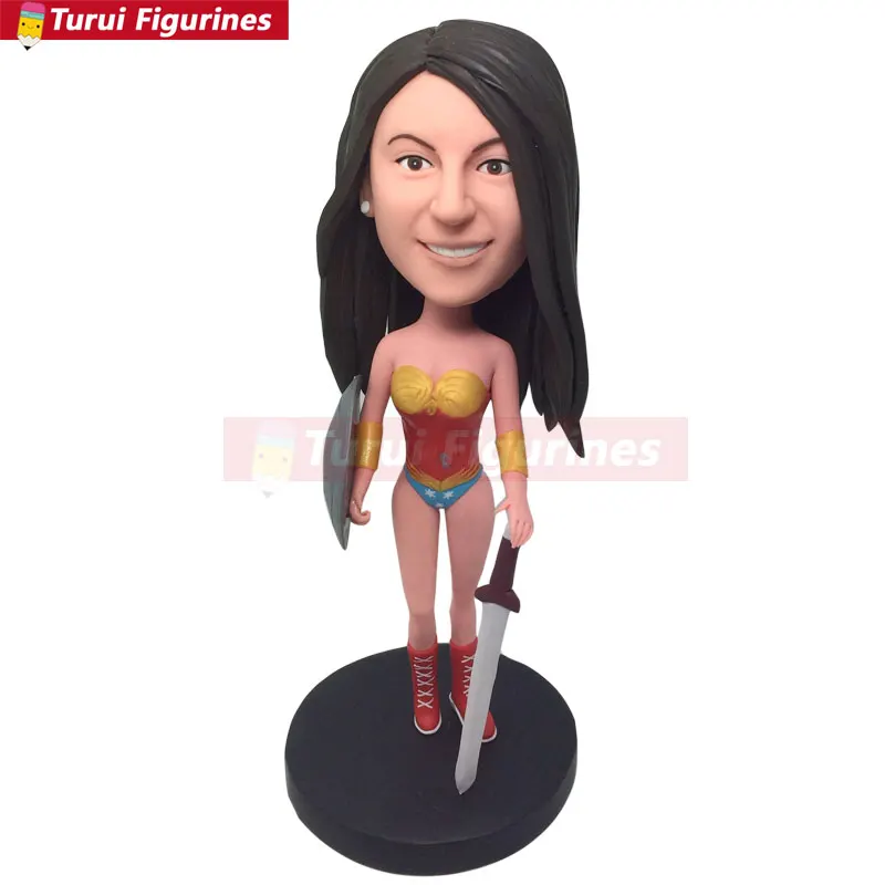 Персонализированные глиняные фигурки bobblehead на заказ основе фотографии клиентов