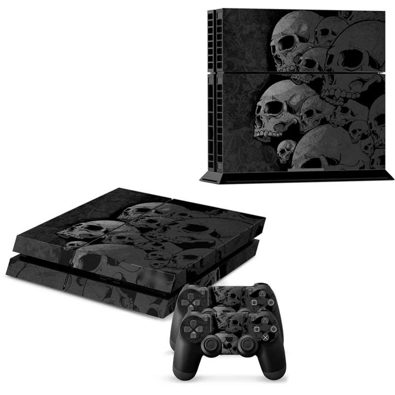Высокое качество Новый продукт виниловая наклейка череп кожи Стикеры для Playstation 4