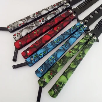 

Butterfly Knife Instructor Training Folding Ghost Head Practice No Sharp Blades Butterfly Sickle Knife Tool folding knife