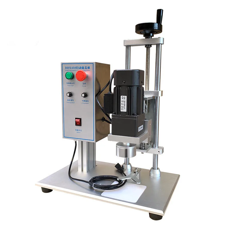 YTK Automatic Capping Machine Round Caps Capping Diameter 10-50mm Screw Capper Machine Bottle Cap Lid Electric - Цвет: 110V