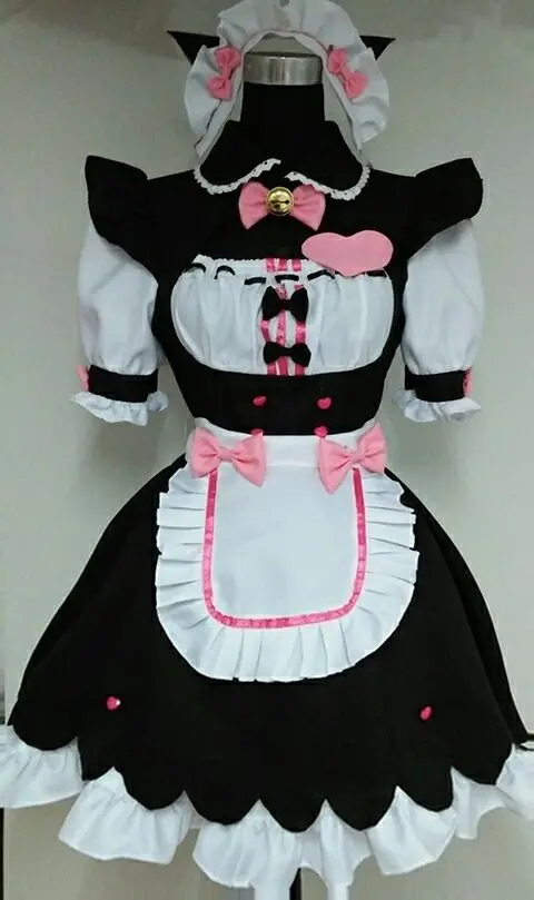 Cosplay&ware Nekopara Cosplay Chocolat Vanilla Costume Halloween Maid Dress Custom Sizemade -Outlet Maid Outfit Store