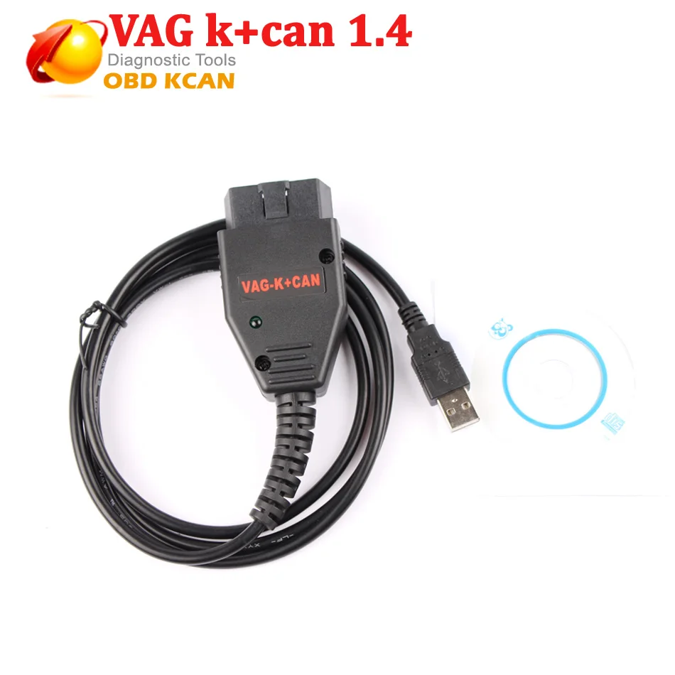 obdii VAG K может COMMANDER Полный 1,4 vag k+ CAN commander 1,4 OBD2 Диагностический кабель для Mercedes-Benz V W Serial Быстрая