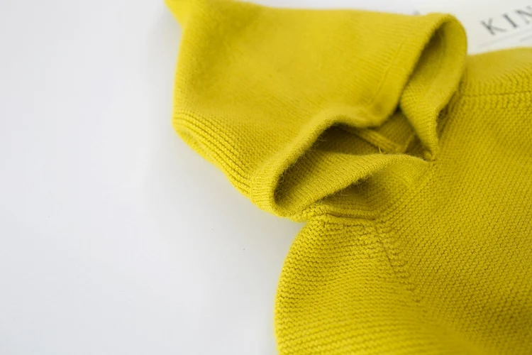 R& Z/ детские свитера вязаный свитер с капюшоном для девочек осенне-зимний свитер для малышей Повседневная трикотажная одежда для детей