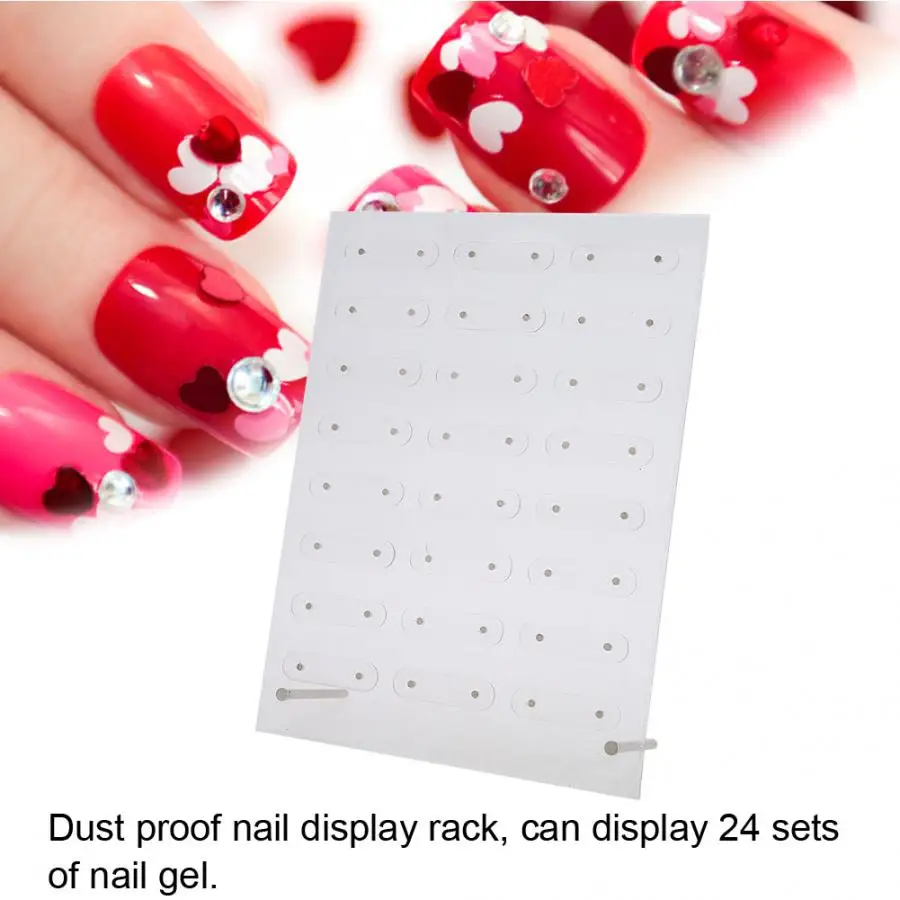 

Nail Art Display Stand Magnetic Nail Polish Gel Card Nail Practice Manicure Tools