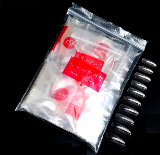 Buy 500pcs/pack pvc Material false nails tips with art