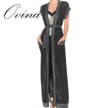 Высококачественные черные женские пальто знаменитостей, кардиган, длинные модные куртки, верхняя одежда