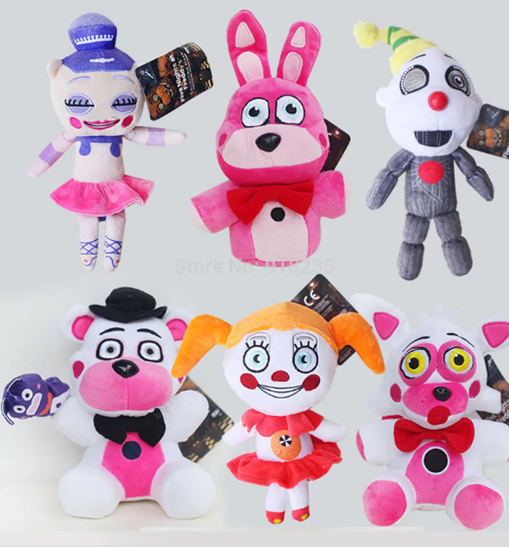 6 стилей 18 см баллора цирк Детские Ennard Bonnie Funtime Fy Foxy мягкие игрушки в