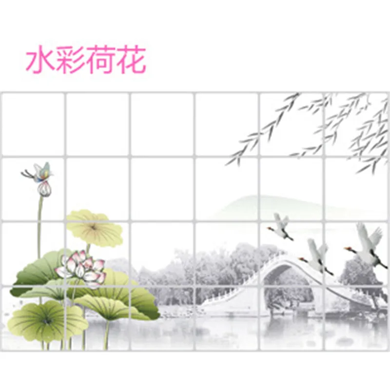 60x90cm Kitchen Wall Sticker Waterprrof Foil Oil Sticker Decal Home Decor Art Accessories Kitchen Tool Kitchen Wall Stickers