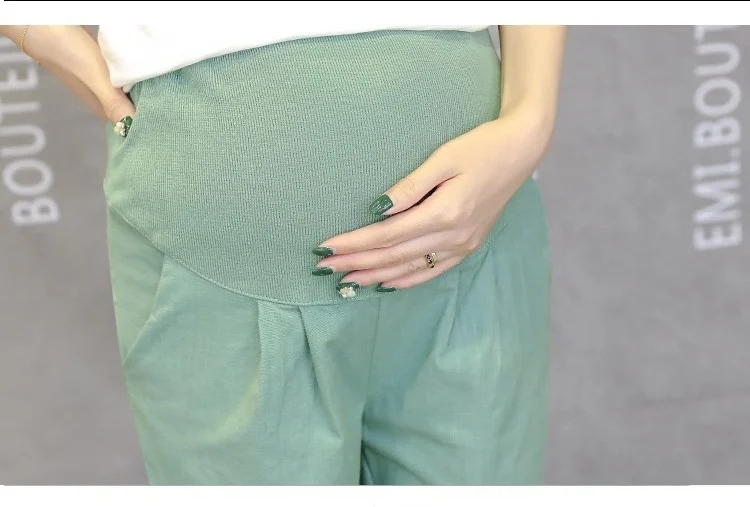 Летние брюки для беременных Брюки Gravida Костюмы короткие капри Беременность Товары Женская одежда Комбинезоны Размеры M-XXL Vetement Femmel