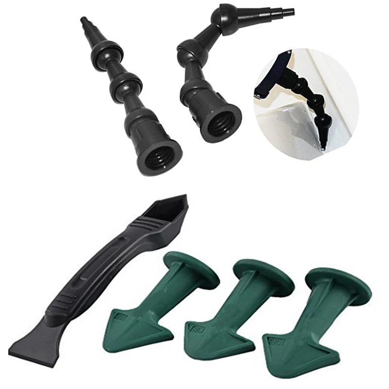 360 degree bent nozzle with silicone trowel
