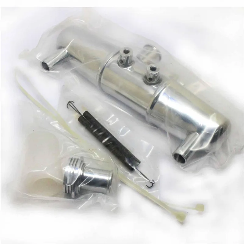 1Set 18001P Aluminum Alloy Dual Exhaust Joint Tubing Exhaust Pipe