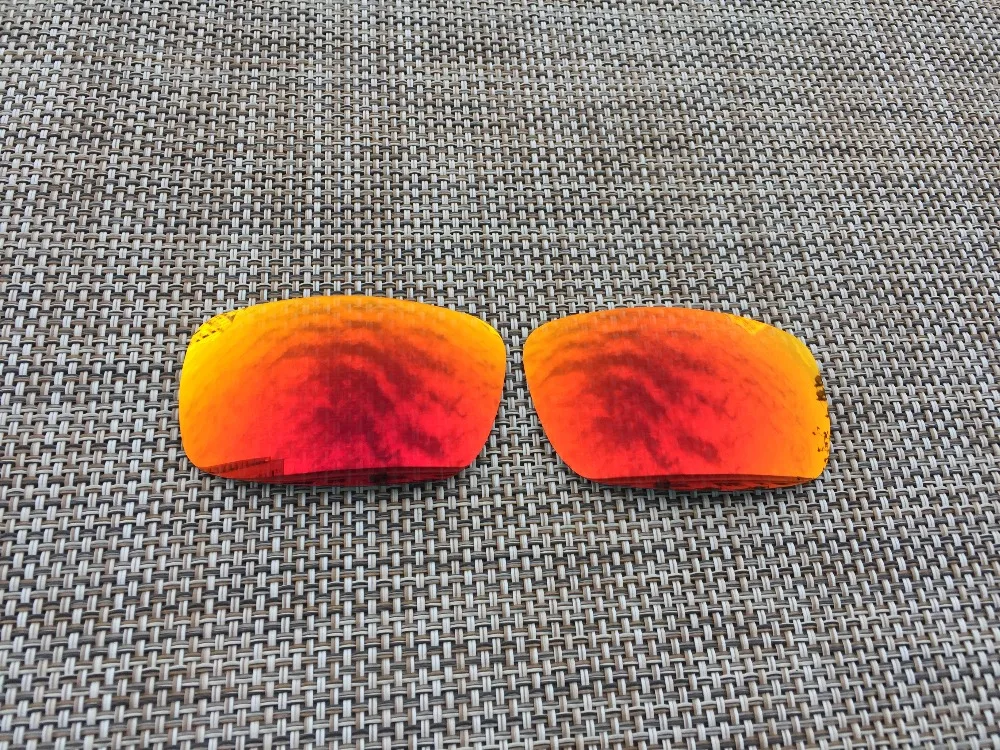 Red Polarized Replacement Lenses for Oakley Badman SunglassesEyewear