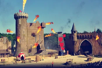 

kokoer 5D Diy Diamond Painting Le Puy du Fou Castle Cross Stitch Needlework Diamond Embroidery Full Decorative Christmas