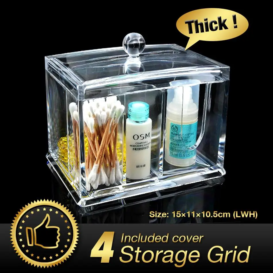 Cheap+49off Acrylic Makeup Organizer Clear Makeup Lipstick Cotton Pad