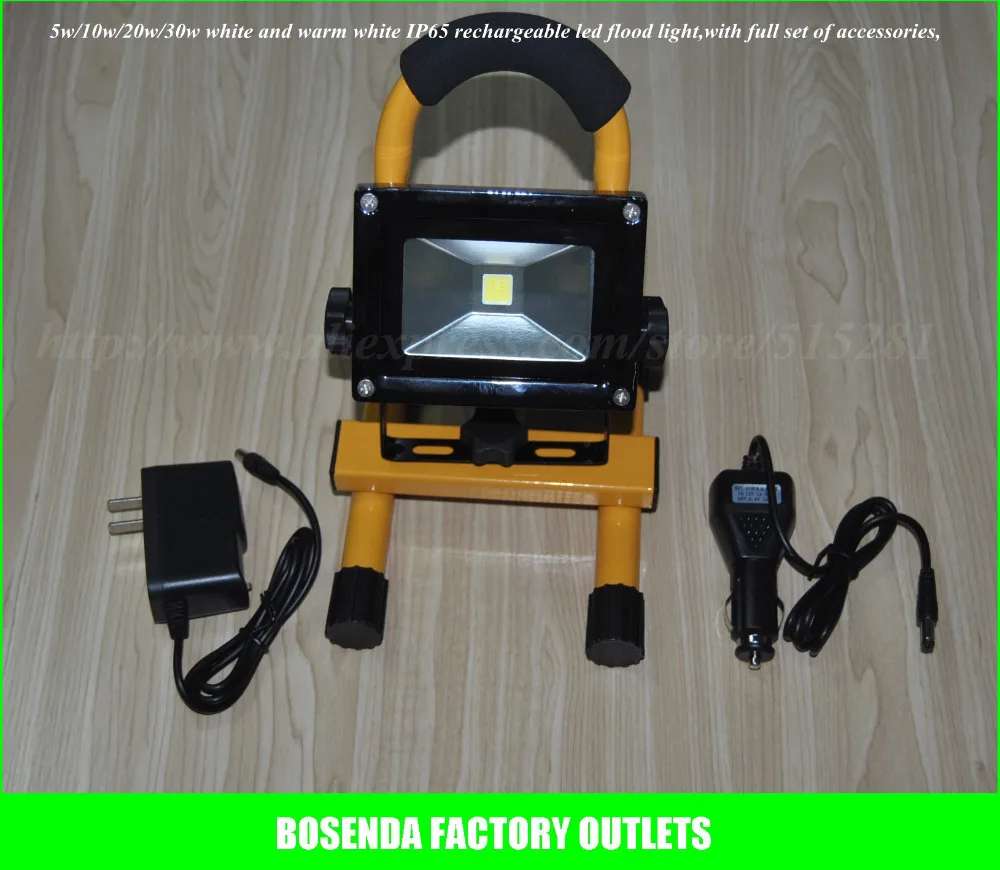 

12pcs/pack Rechargeable Portable Led Flood Light/Lamp, AC85-265V IP65 20w/30w Warm /Cool White With Full Set of Accessories