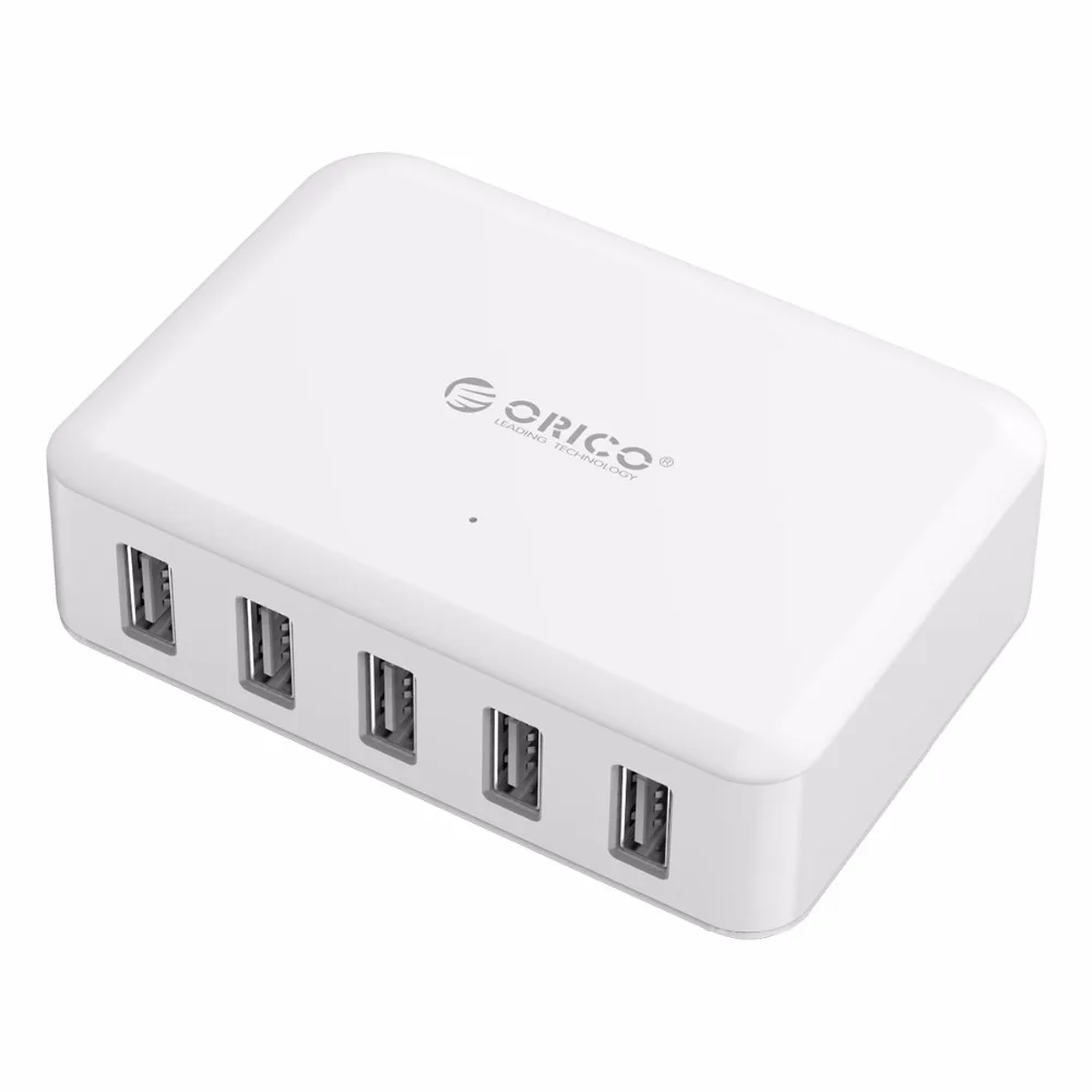 ORICO USB Зарядное Устройство ABS 5 Порта 5 V 8A 40 Вт Телефон Планшетный Адаптер для iPhone 5 6 7 Galaxy S7 Xiaomi Mi 5 HTC 10 Телефон зарядное устройство