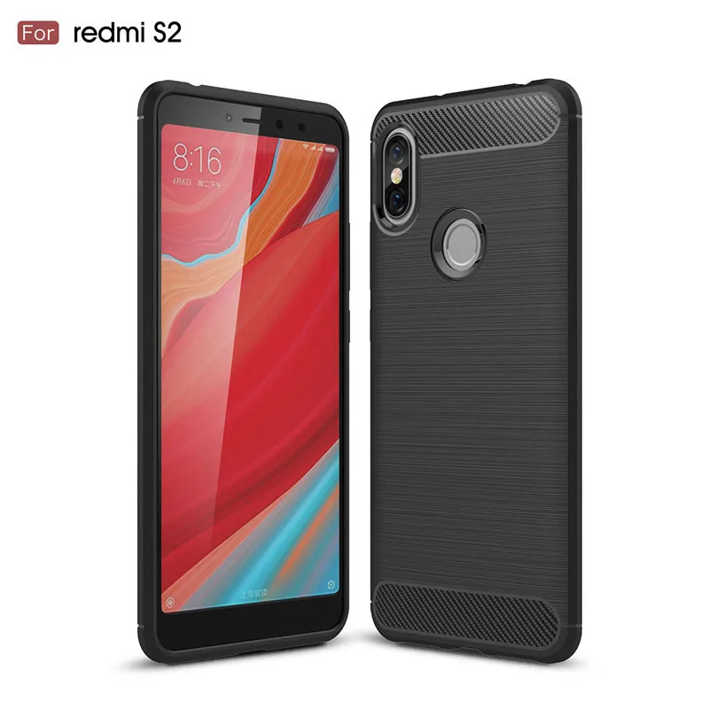 

Fitted Cases For Xiaomi Redmi S2 S 2 New Anti-knock Soft Silicone TPU Back Cover Mobile Phone Case