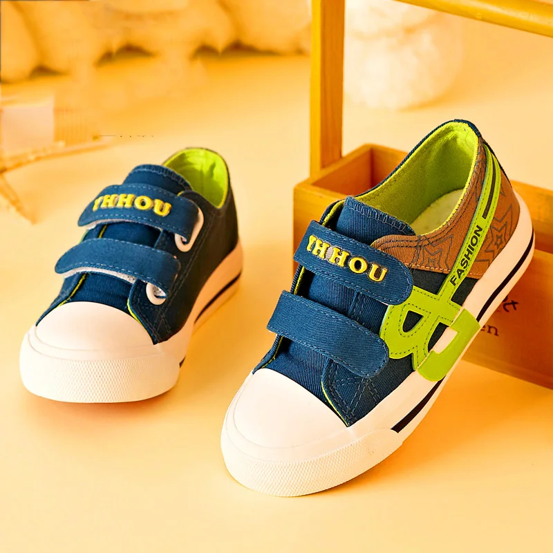 Canvas Shoes Children Sport Sneakers Elastic Rubber Canvas Shoes Children Sport Sneakers Elastic Rubber