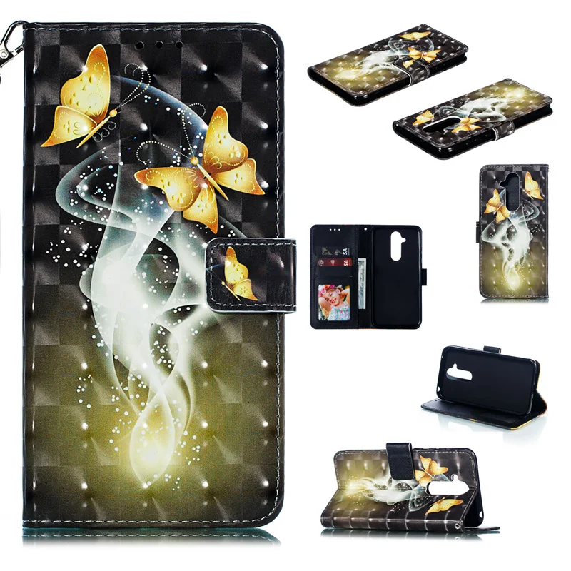 

2019 Hot 3D Relief Mobile Phone Wallet Cover Case For Nokia 7.1 5.1 3.1 Plus Case Flip Leather Bag For Nokia X7 X5 X3 2018 Case