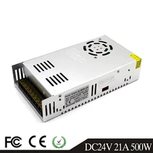 Новая модель 500 W 24 V 21A импульсный источник питания AC 220 V 110 V вход в DC24V трансформатор освещения для CCTV светодиодный 3D-принтер