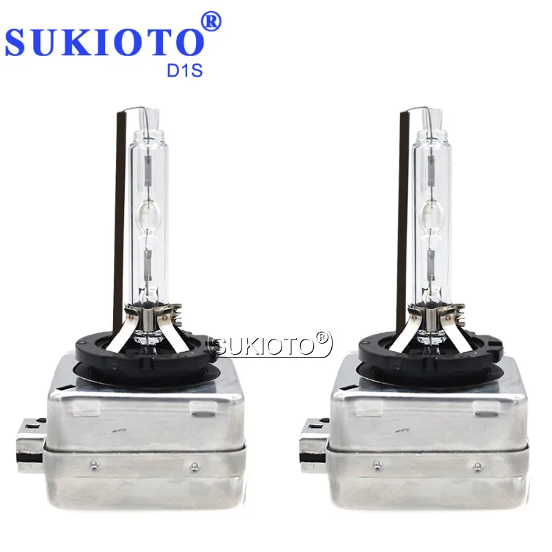 SUKIOTO 2 шт. 35 Вт hid D1S ксеноновая лампа D2S D3S D4S 4300K 6000K 8000K 5000K ксенона D2R D1R D4R Автомобильные фары ксеноновые автомобильные фары лампы