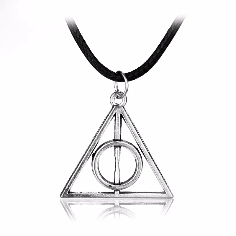 Фильм простой Deathly Hallows Collier крест State мужчины t ожерелье кулон для мужчин женщин треугольные аксессуары фильм подарок