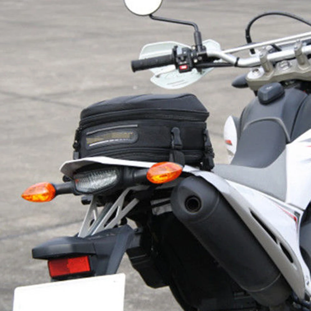 

7.5-10L Motorcycle Bike rear trunk Waterproof Back Seat Carry Luggage Tail Bag