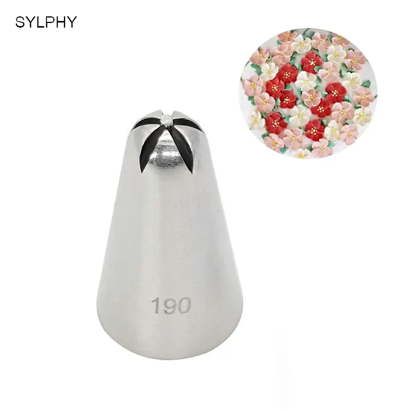 

SYLPHY 1pcs #190 Core Cake Decoration Nozzles Stainless Steel Icing Piping Tips Pastry Baking Tools Bakeware
