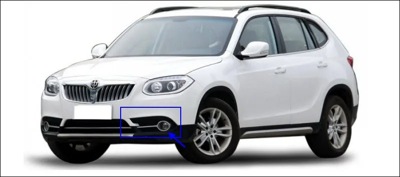 EEMRKE для Brilliance V5 светодиодный ангельский глаз DRL H3 55 Вт галогенный желтый противотуманный светильник s лампа Дневной ходовой светильник