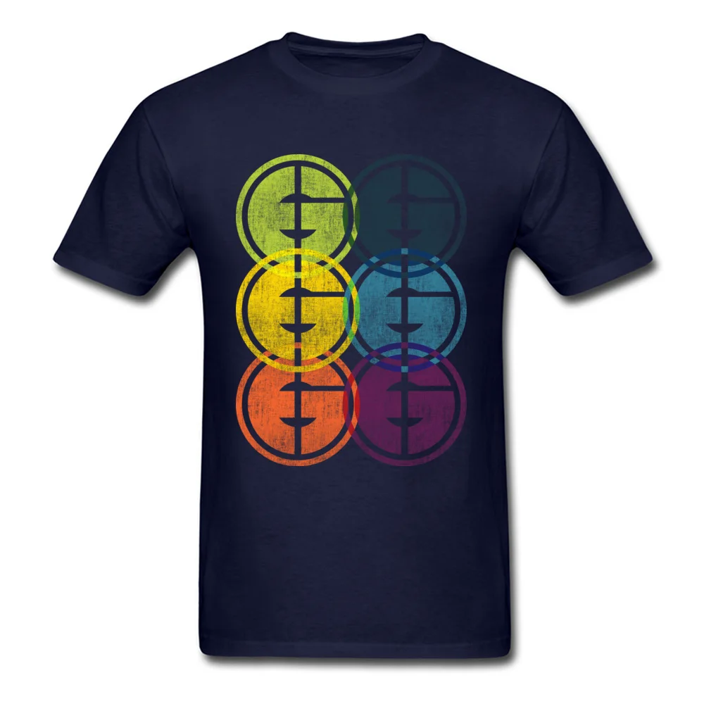 Man Fashion Europe Tops & Tees Round Neck Labor Day Pure Cotton Tshirts Casual Short Sleeve Color Motive Sweatshirts Color Motive navy