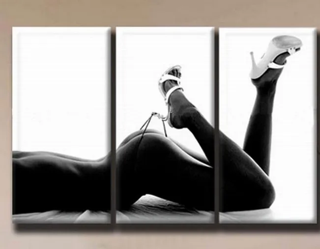 Hand Painted Canvas Sexy Nude Girl Oil Painting Wall -3627