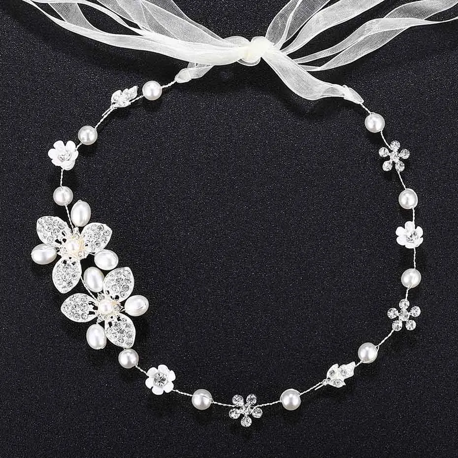 HS-J4127-Silver Miallo, модная жемчужная Свадебная заколка для волос для невесты, аксессуары для волос, украшение в виде цветка, расческа, заколки ручной работы, головные уборы с жемчугом - Окраска металла: HS-J4127-Silver