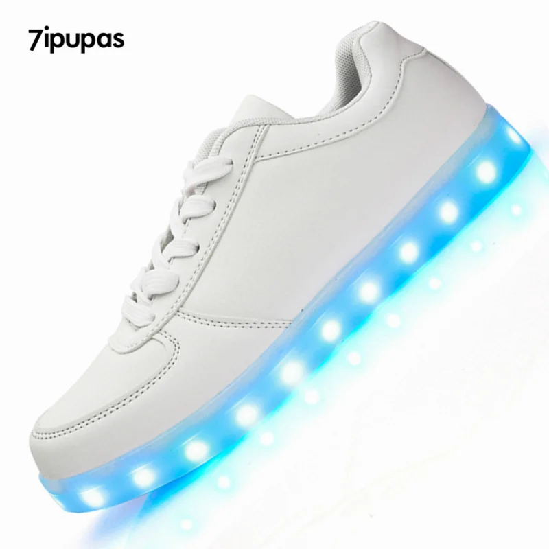 7ipupas New Led Shoes Men Unisex Luxe Brand Casual Light up Led Calzado Hombre Cheap Top