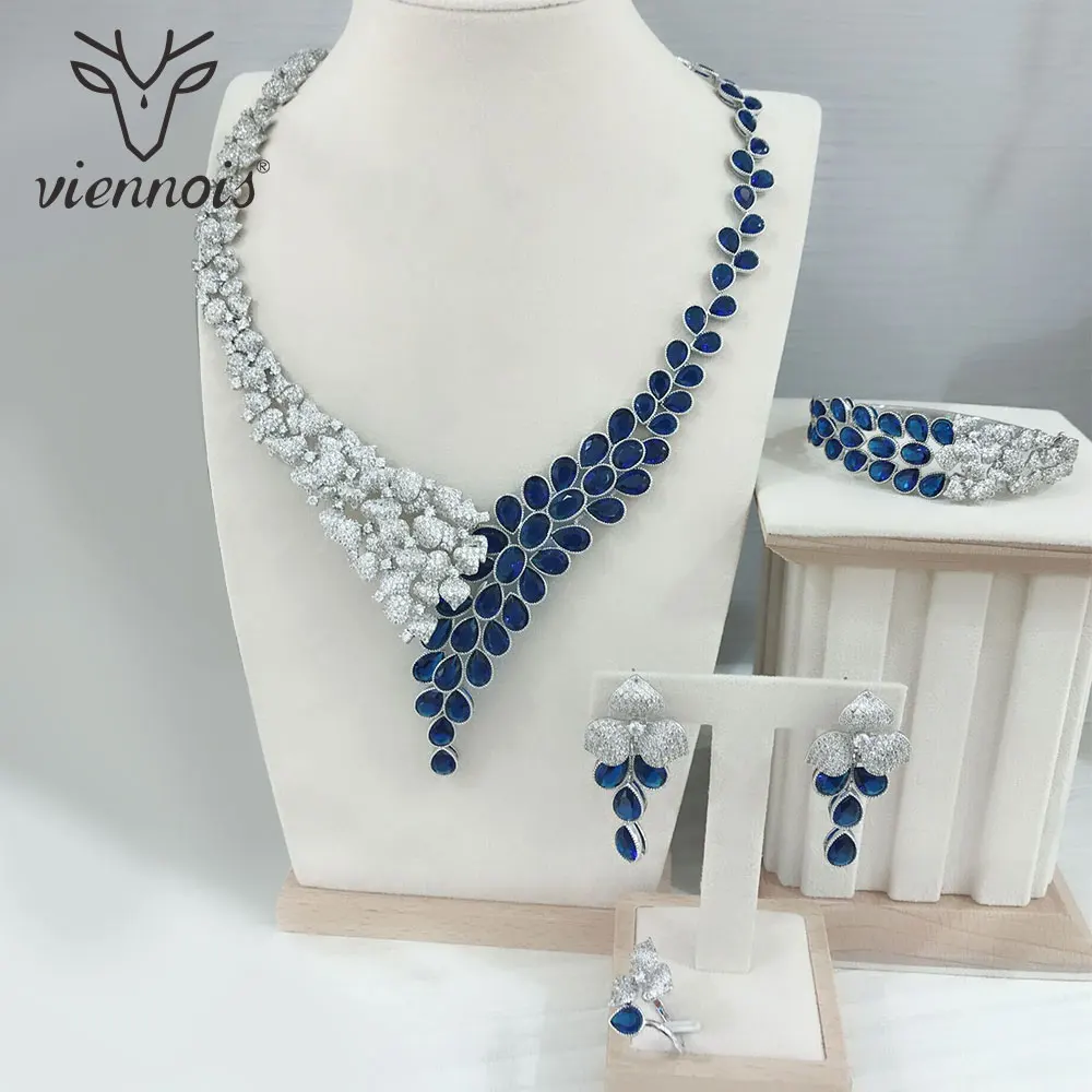 

Viennois Mix Gold /Silver Color Stud Earrings Hollow Big African Jewelry Set for Women Jewelry Sets New Wedding 2019