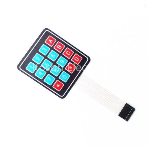 

16 Key 4 x 4 Membrane Switch Keypad 4x4 4*4 Matrix Array Matrix keyboard for arduino smart car