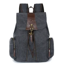 Männer casual rucksack männer solide leinwand schule rucksäcke für teenager männer reisetaschen Neuen vintage rucksack
