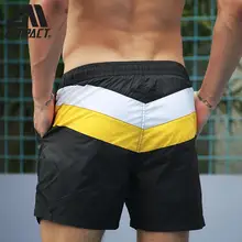 Ampact быстросохнущие мужские бордшорты с подкладкой сексуальные Лоскутные плавки для серфинга мужские пляжные спортивные беговые шорты