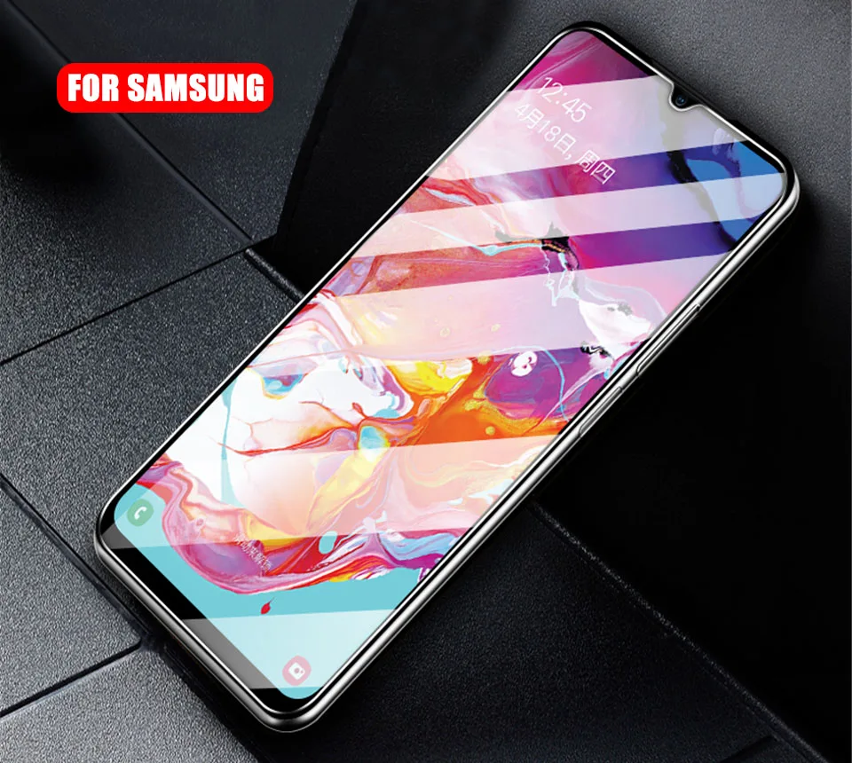 Полный изогнутый протектор экрана из закаленного стекла для samsung Galaxy A70 Крышка стекла на SM A505F пленка