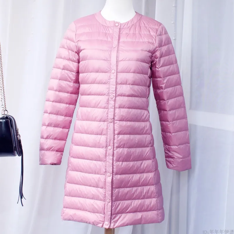 L 4XL 2022 New Ultra Light White Duck Down Jacket Autumn Winter Women