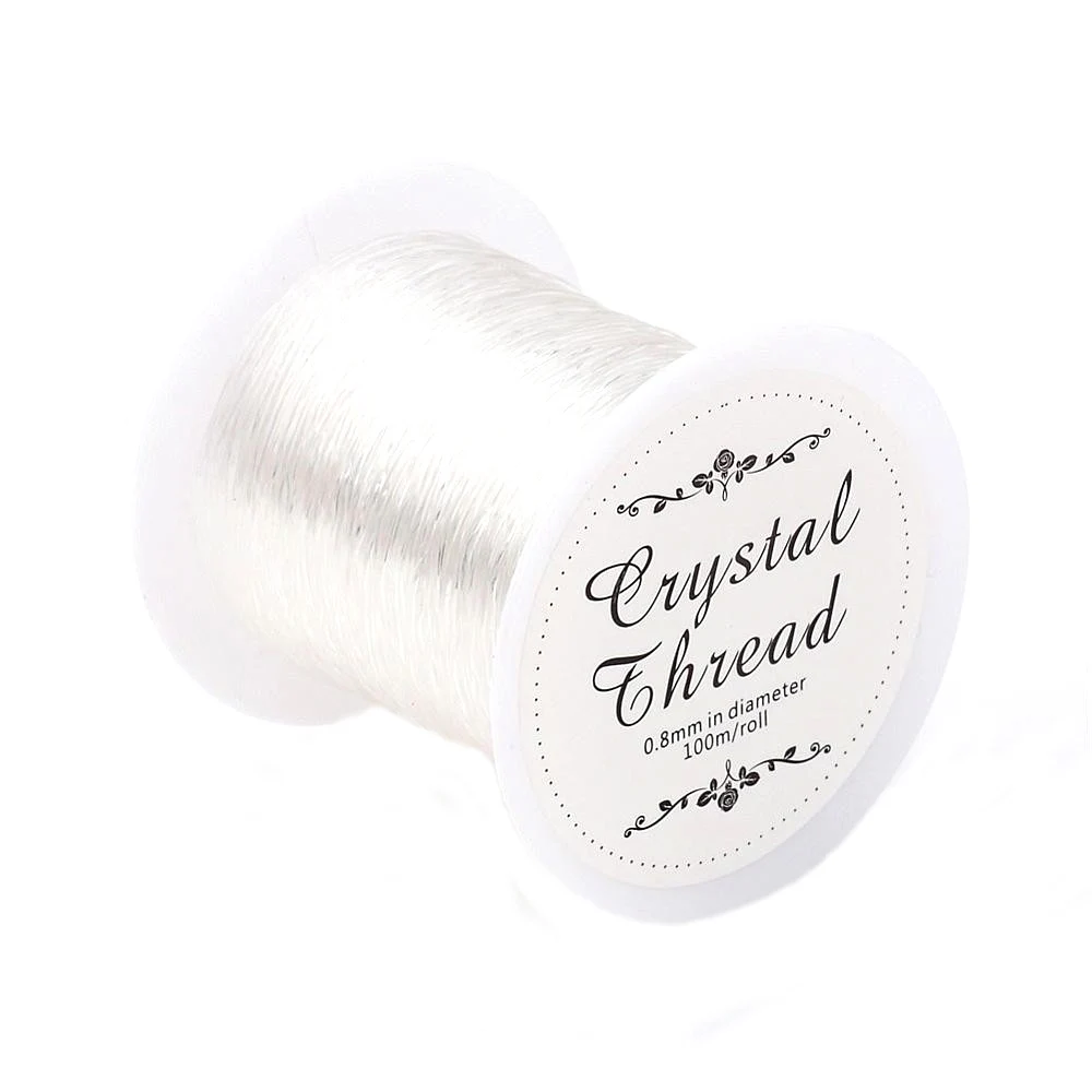 100m 0,8 mm Gewinde Elastische Kabel Stretch für Armband Perlen DIY