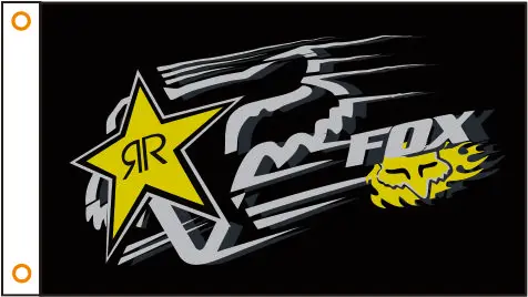 

custom flag Motorcycle banner FOX Motorcycle flag 3x5ft Polyester 06