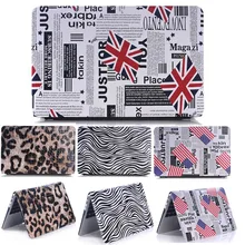 Leopard/zebra-stripe Flag PU Leather cover Case For apple Macbook Air 11 13 Pro 13 15 Retina Hard laptop case For Mac 12 inch